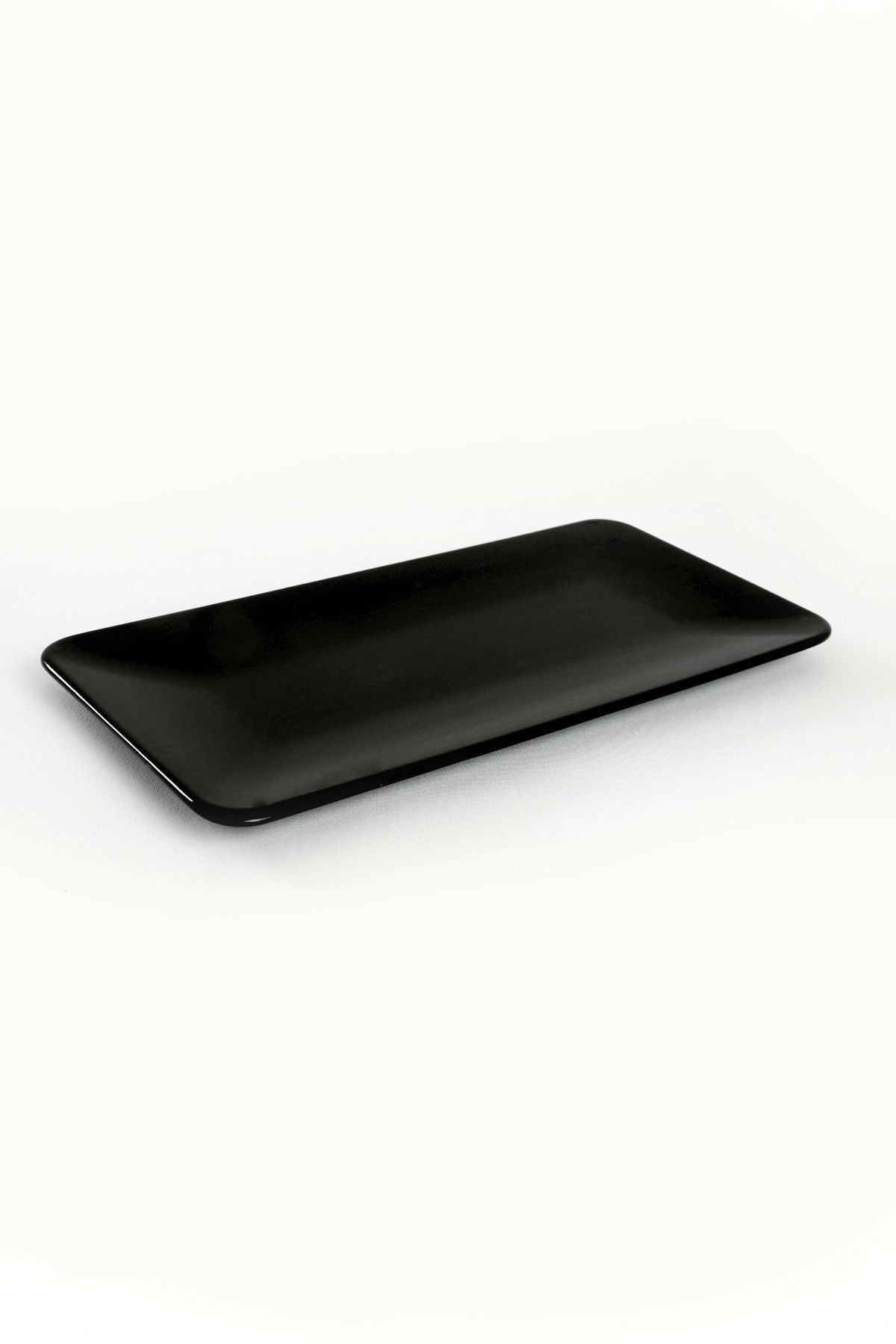 Black Siera Boat-Shaped Plate, 33 cm, 2 Pieces