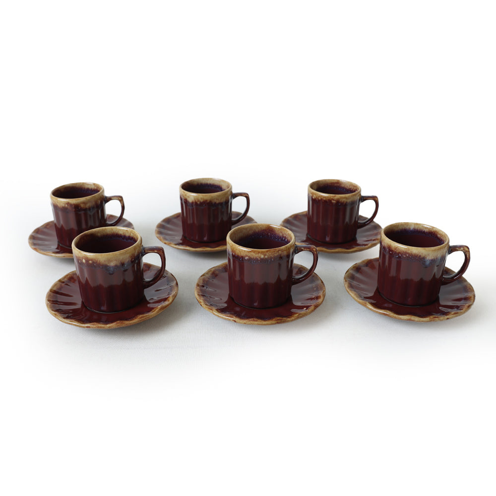 Shizen Plum Sirius Coffee Set 12 Pieces 6 Person