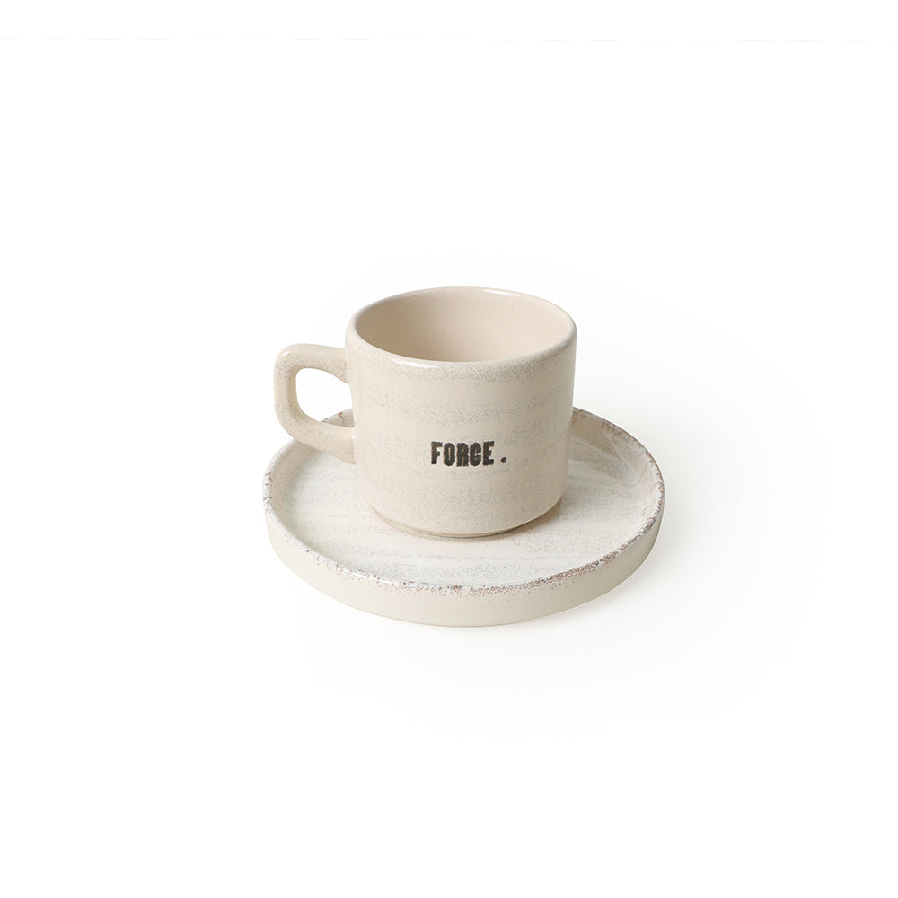 Deep Collection Motto Stackable Tea Set 12 Pieces for 6 People