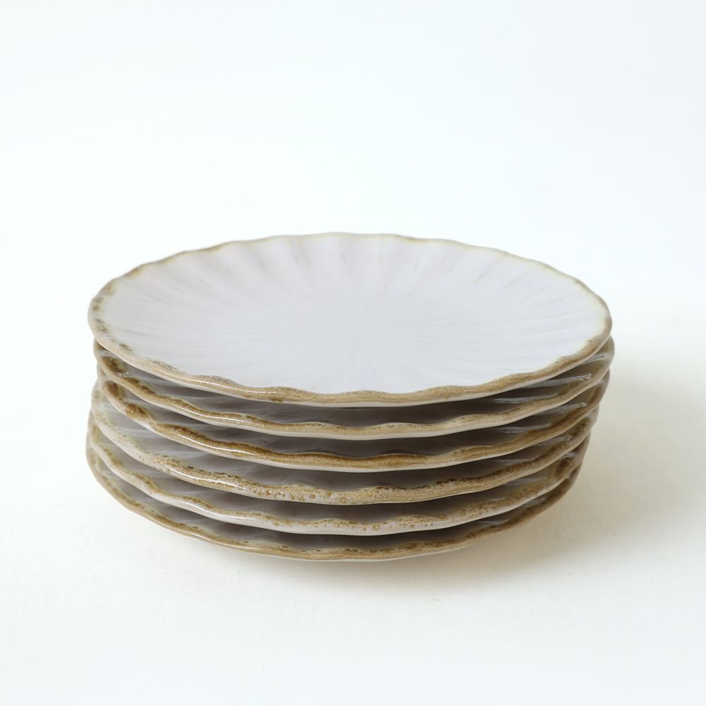 Keraart Rustic Sirius Cake Plate 22 Cm 6 Pieces