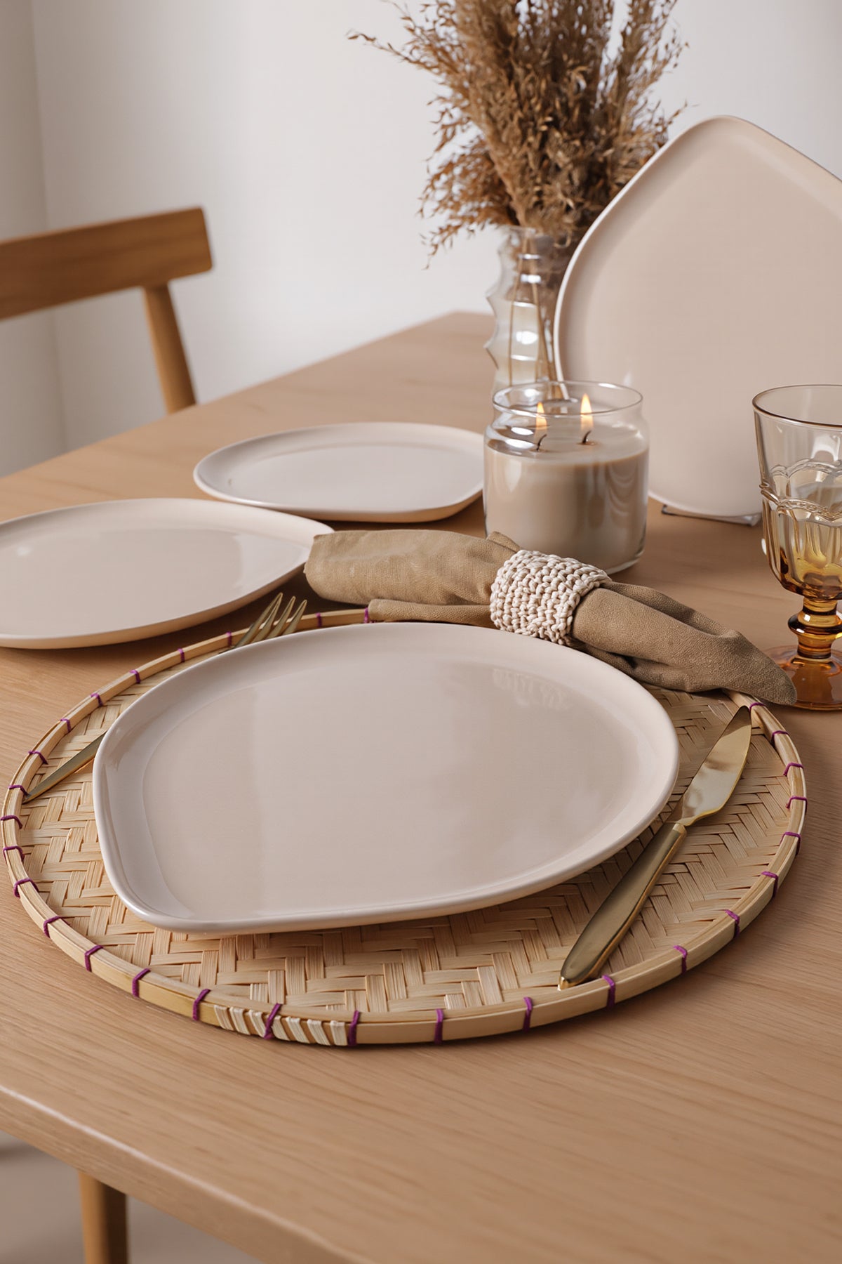 Cream Serenity Serving Plate 27 cm 6 Pieces