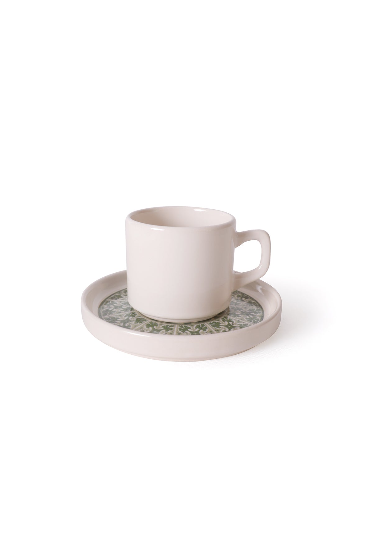 Timeless Green Stackable Tea Set, 8 Pieces, for 4 People
