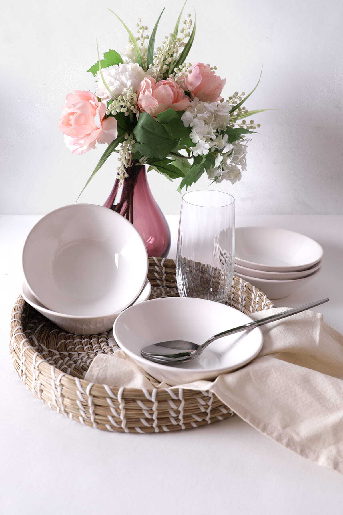 White Frig Bowl 14 cm 6 Pieces