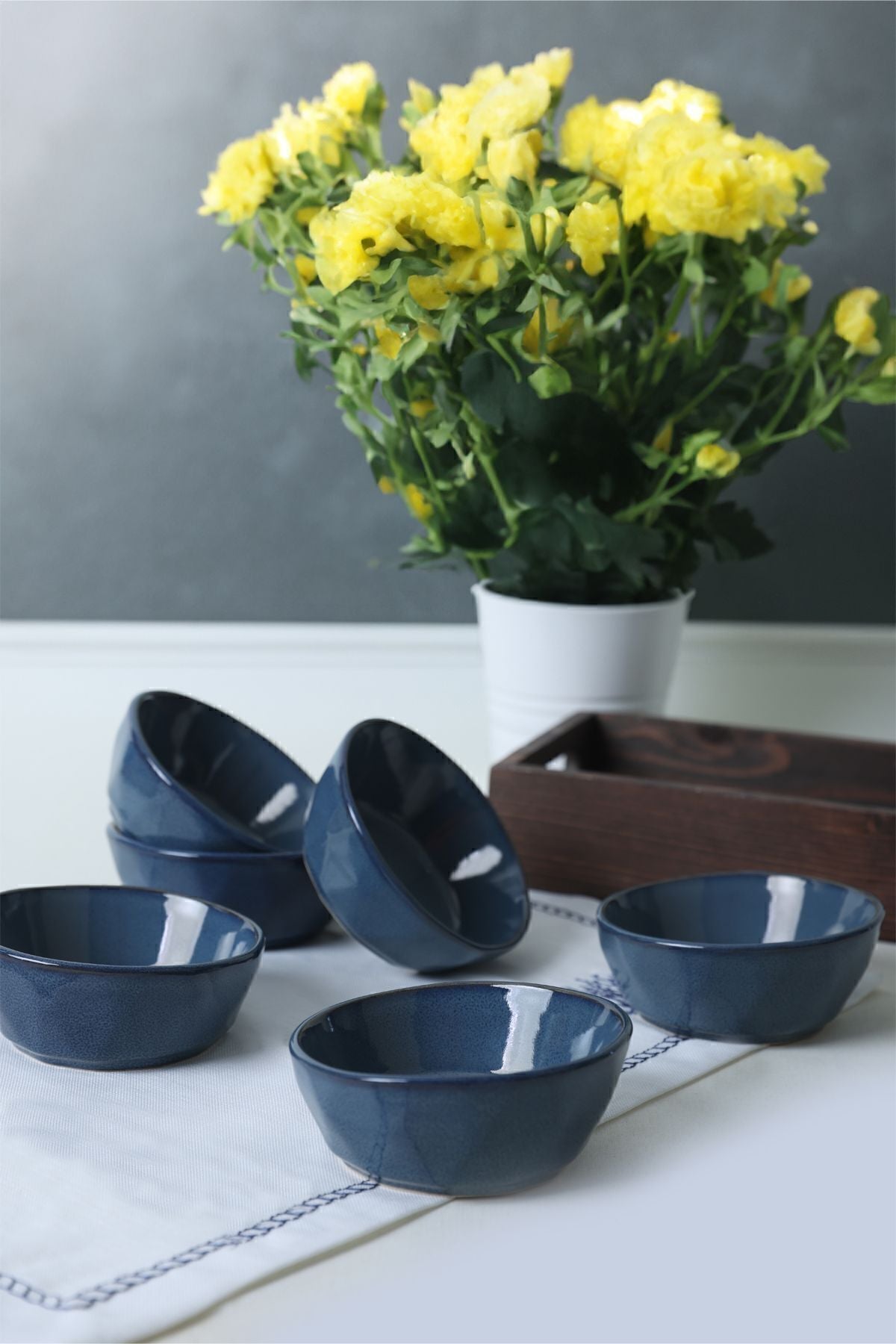 Lapis Crystal Snack Bowl 12 cm 6 Pieces
