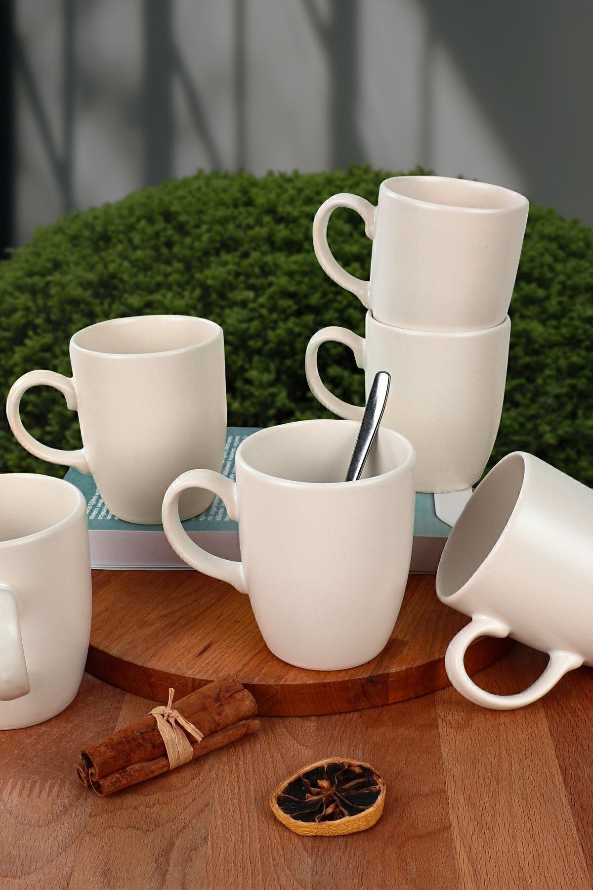 Matte White Cloud Mug, 9 cm, 6 Pieces