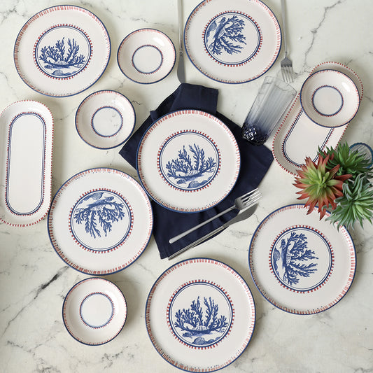 Marine Wonders Breakfast Set 12 Pieces for 6 People