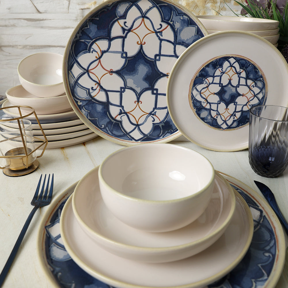 Wave Flow Dinner Set 24 Pieces 6 Person