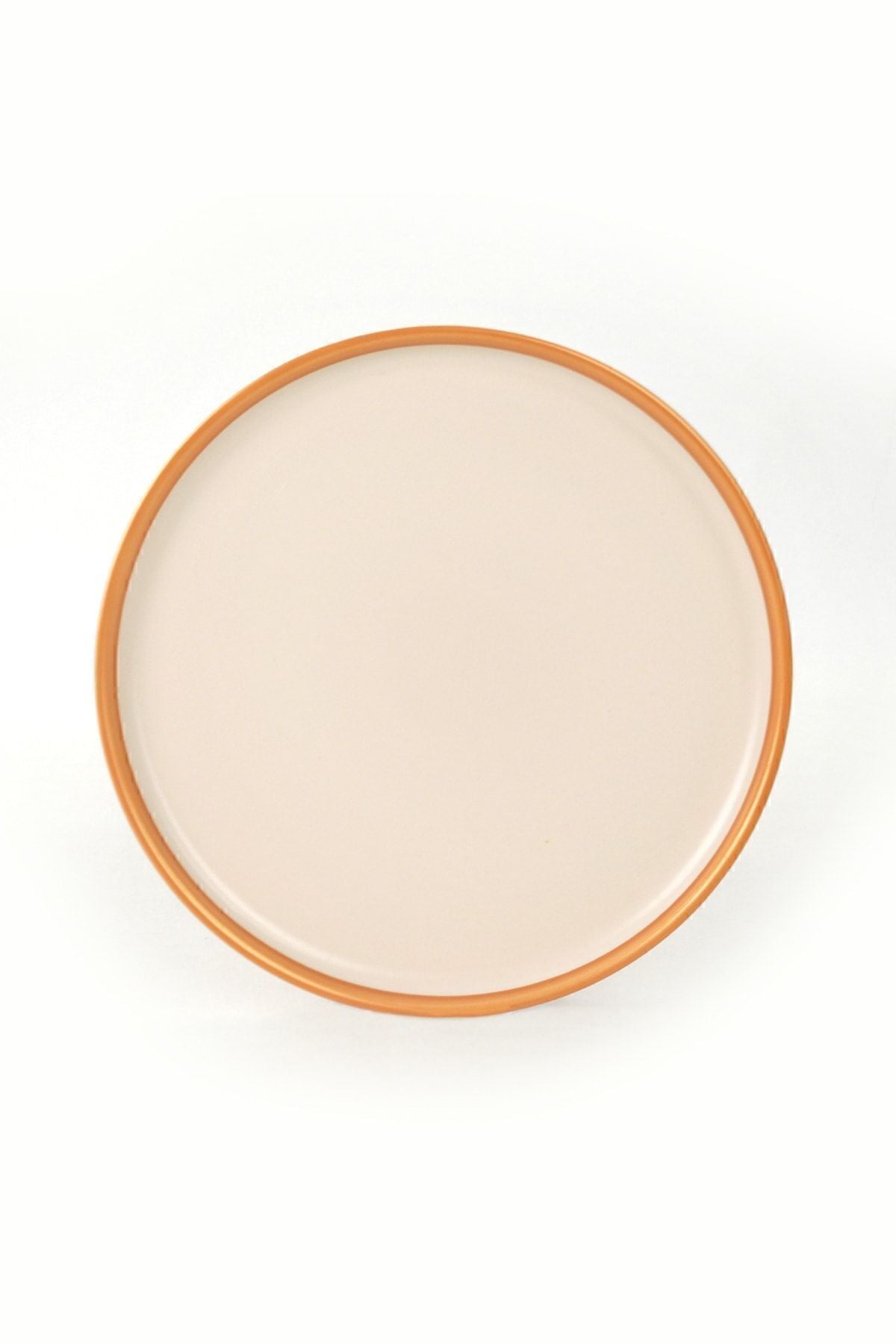 Nordic Gold Matte Cream Cake Plate 22 cm 6 Pieces