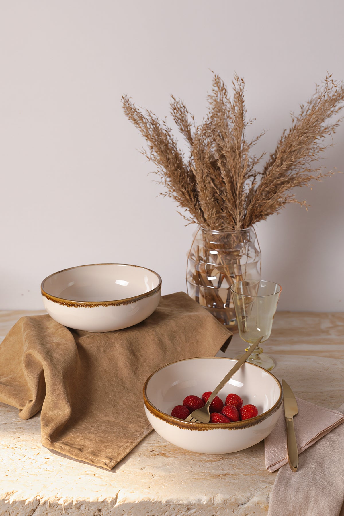 Straw Kera Salad Bowl 18 cm (2 Pieces)
