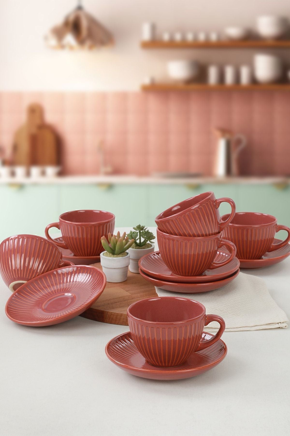Mercan Myra Tea Set 12 Pieces for 6 People