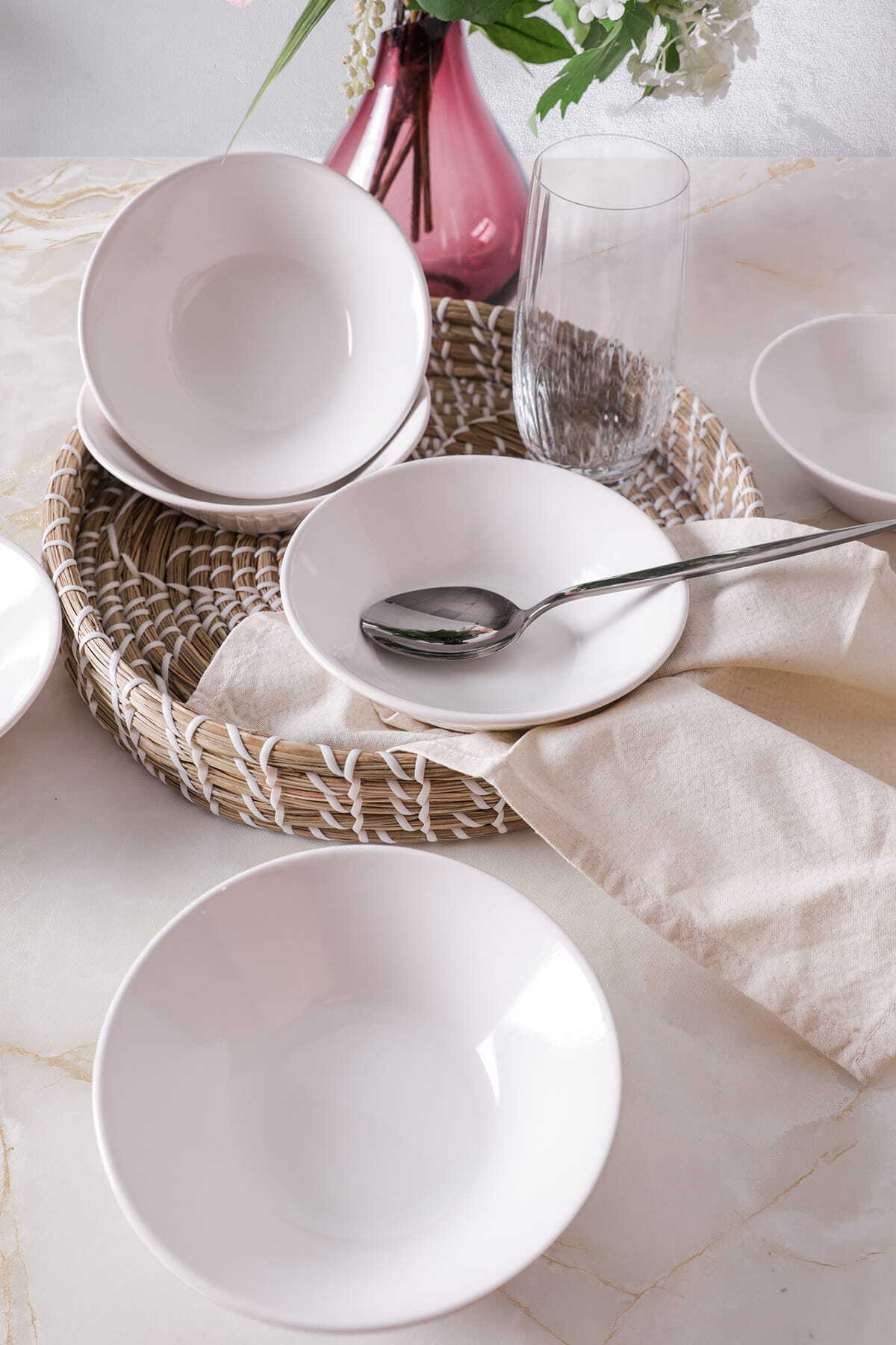 White Frig Bowl 14 cm 6 Pieces