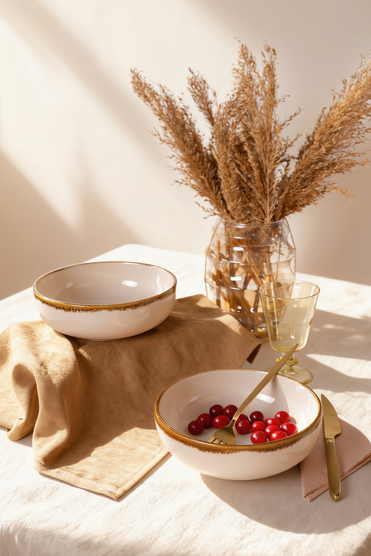 Straw Kera Salad Bowl 18 cm (2 Pieces)