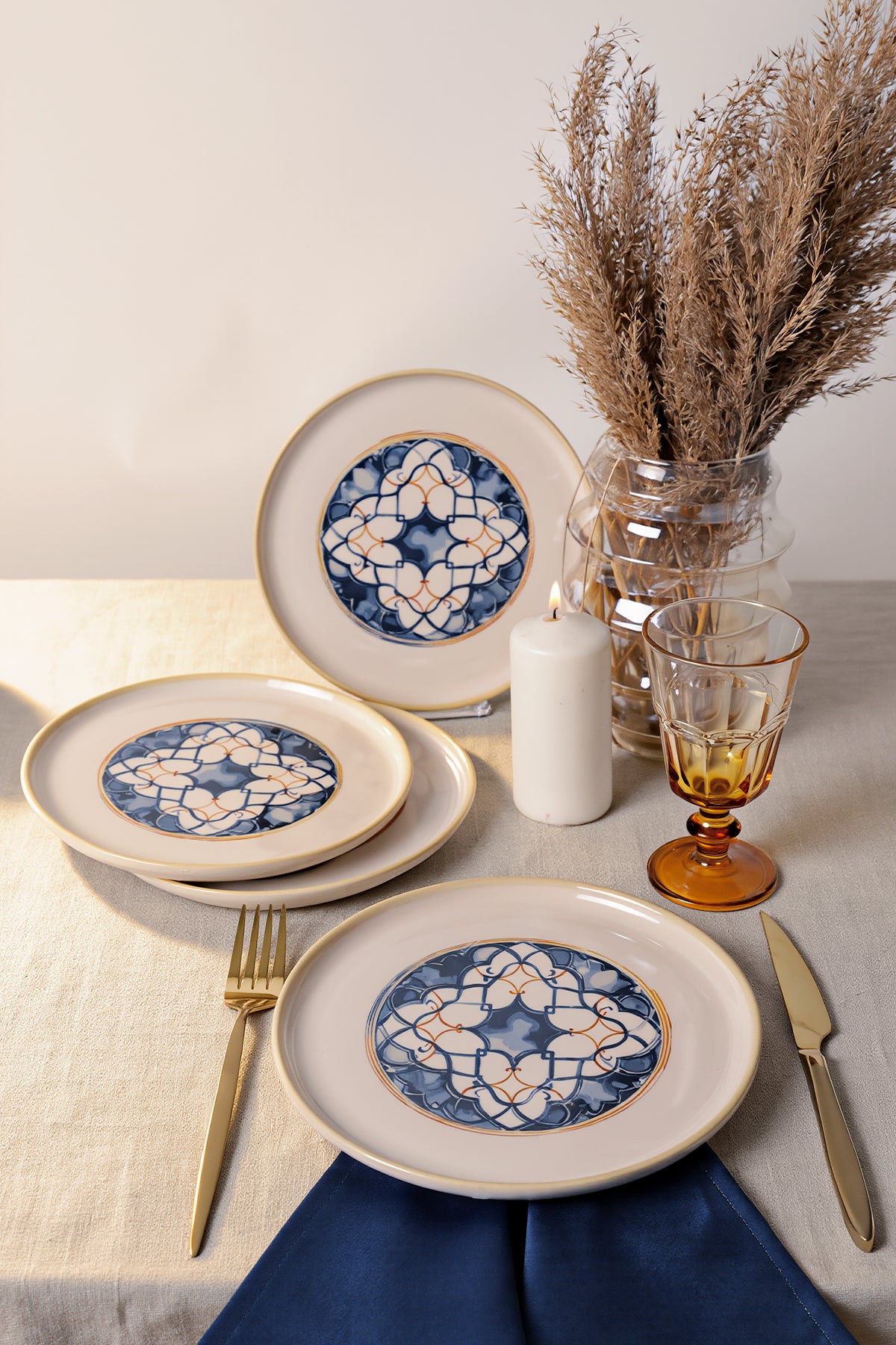 Wave Flow Nordic Plate 22 cm 4 Pieces