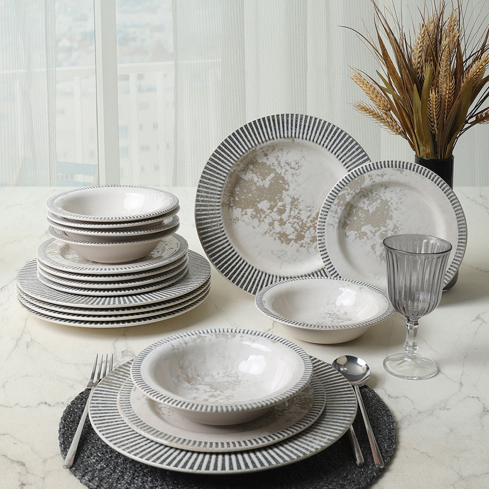 Deep Moon Assos Dinner Set 18 Pieces 6 Person