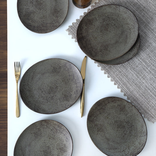 Keraart Matte Clay Stella Cake Plate 23 Cm 6 Pieces