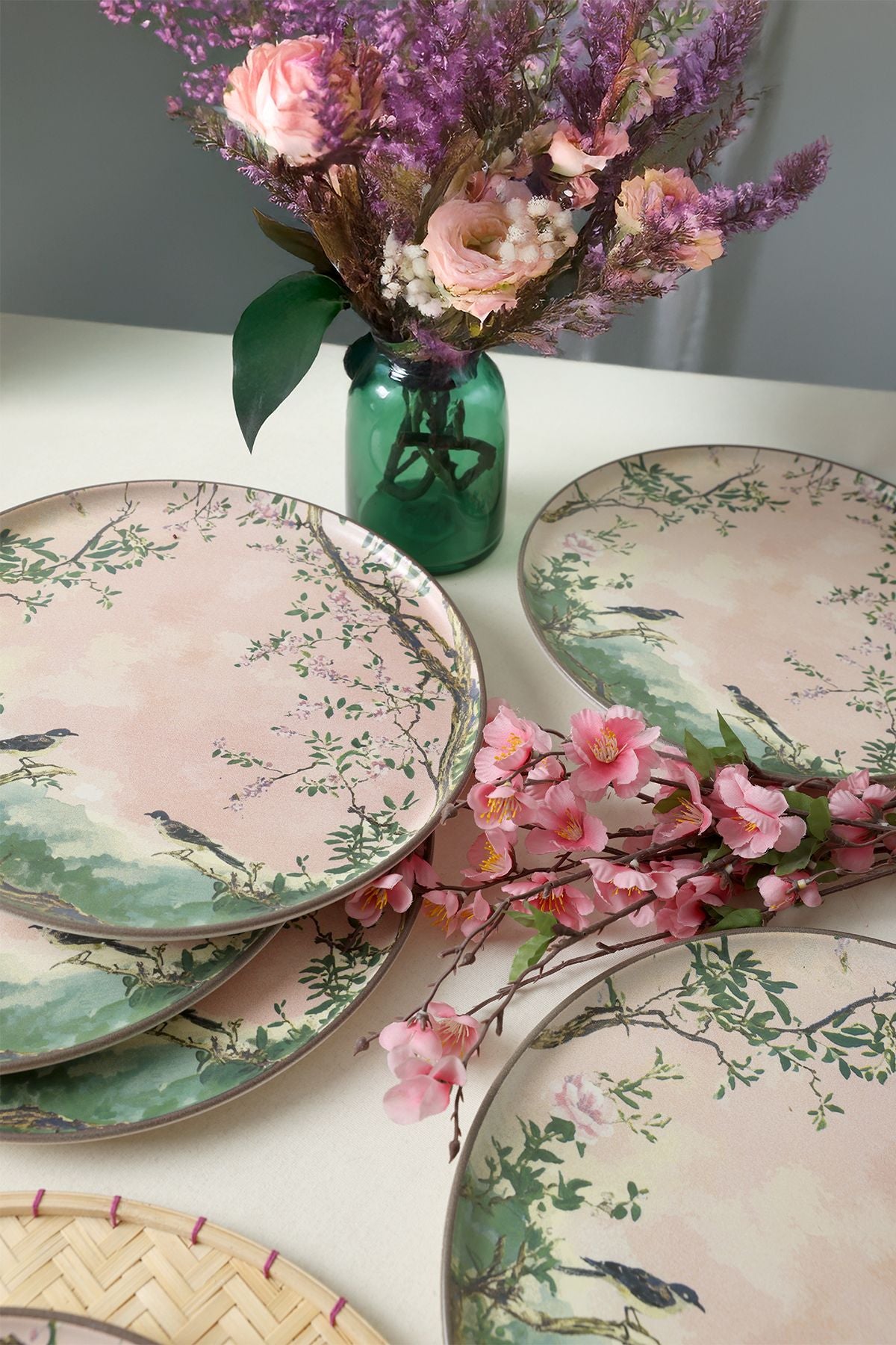 Pink Woods Nordic Serving Plate 28 cm, 6 Pieces