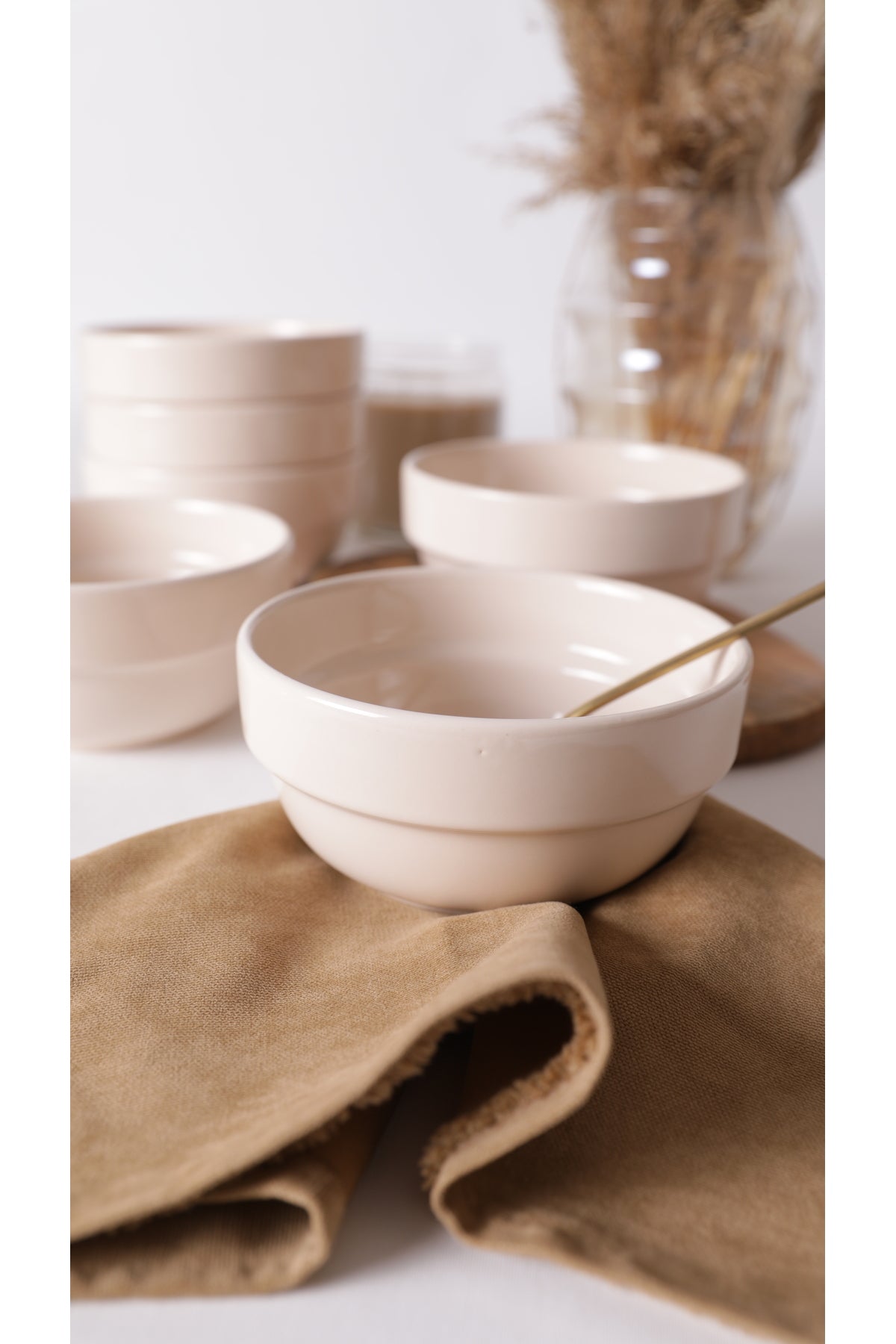 Cream Joker Bowl 14 cm 6 Pieces