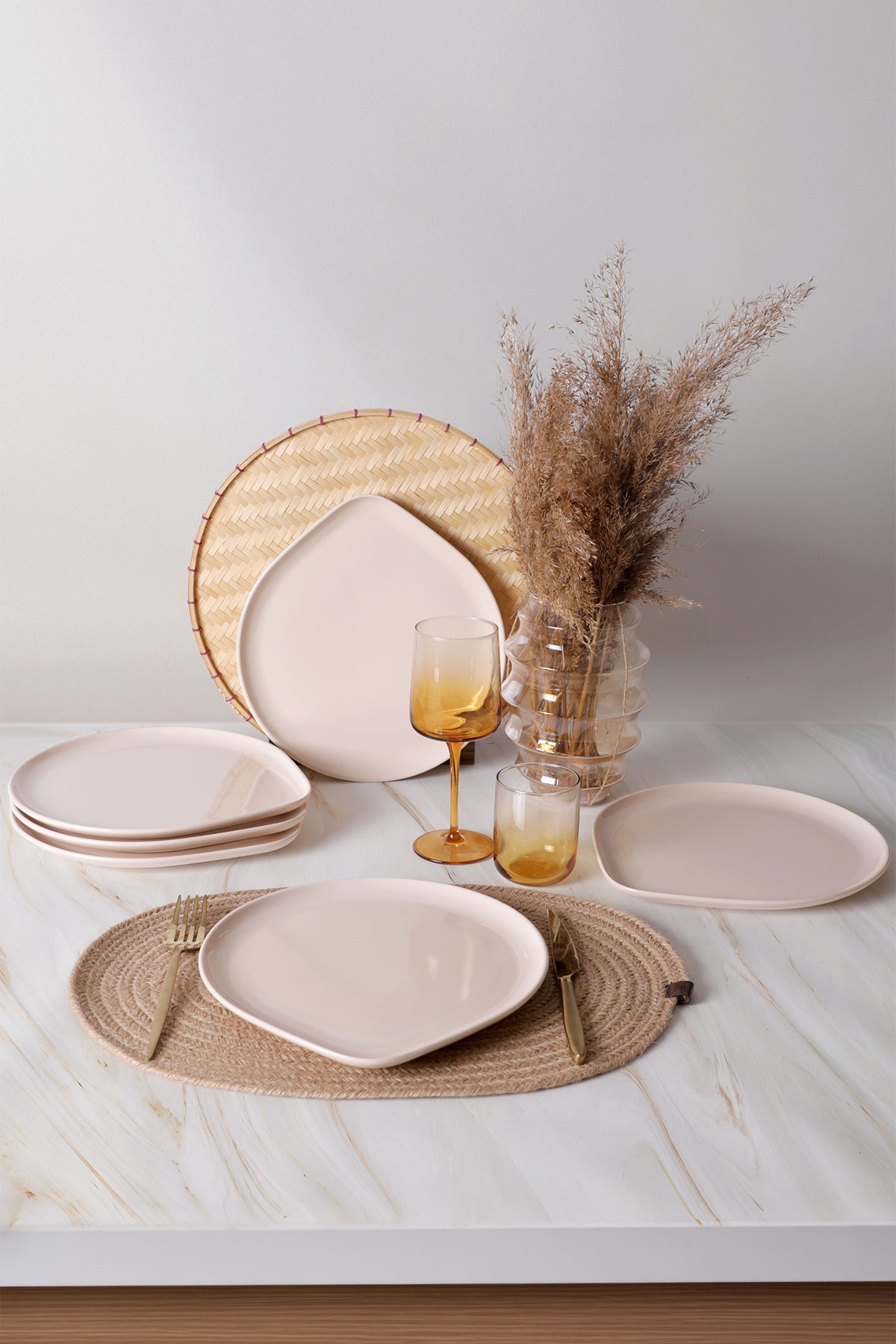 Cream Serenity Serving Plate 27 cm 6 Pieces