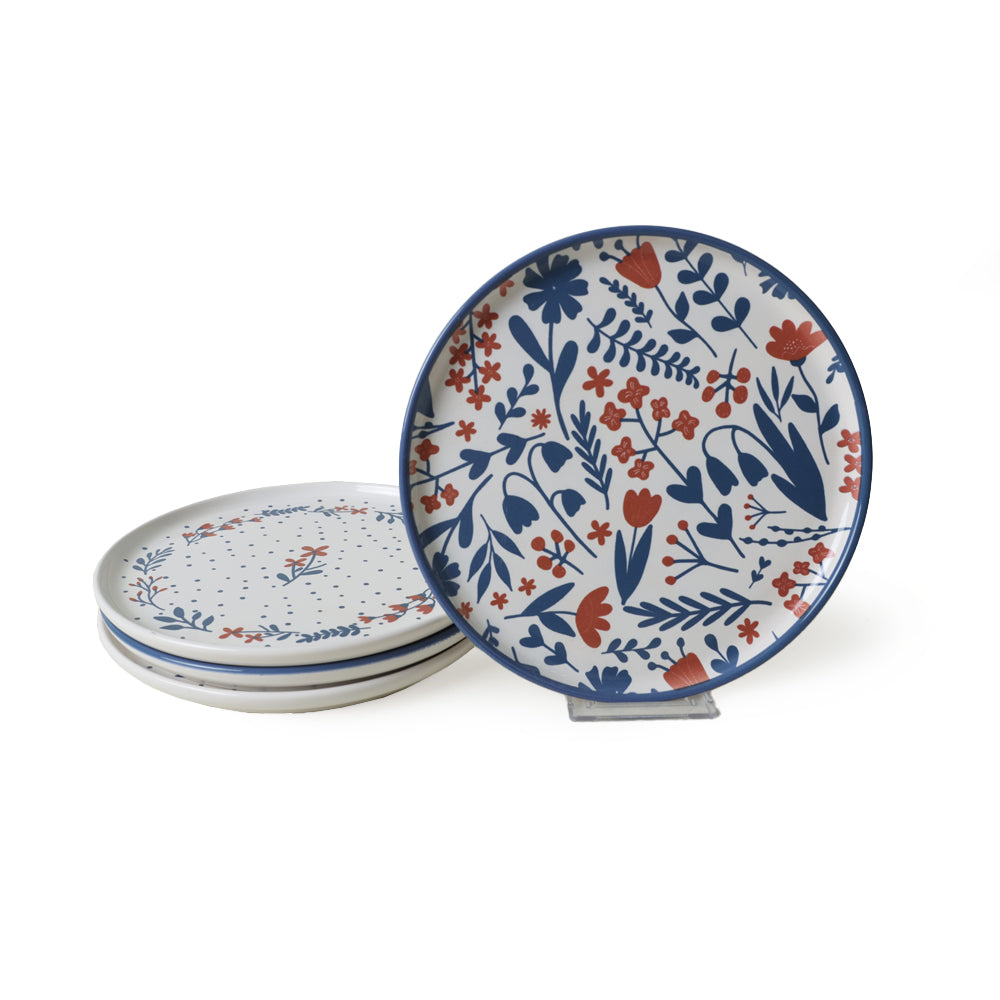 Dot & Bloom Nordic Cake Plate 22 Cm 4 Pieces