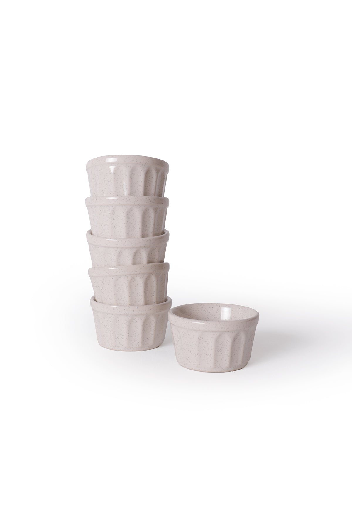 Reactive Cream Almond Soufflé Bowl 9 cm 6 Pieces