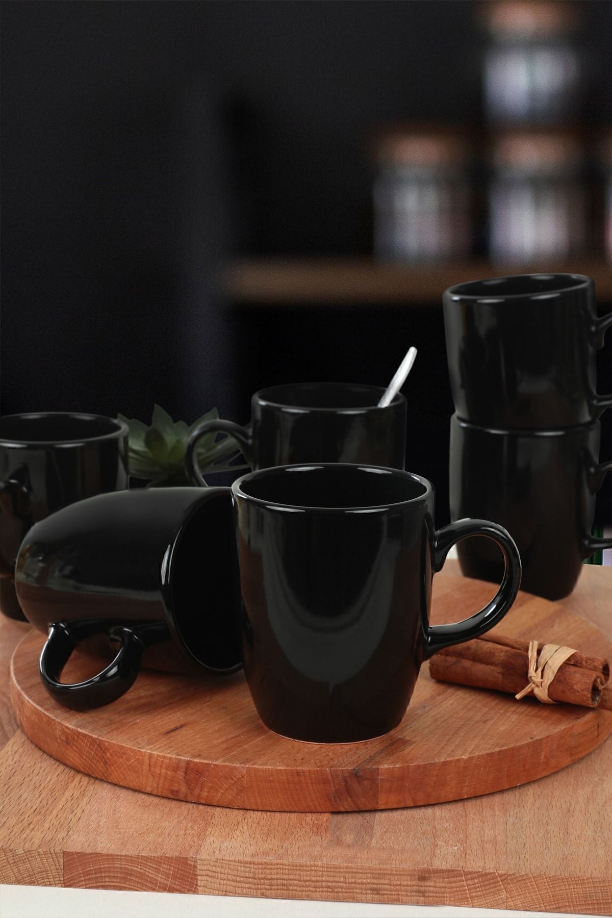 Black Cloud Mug, 9 cm, 6 Pieces