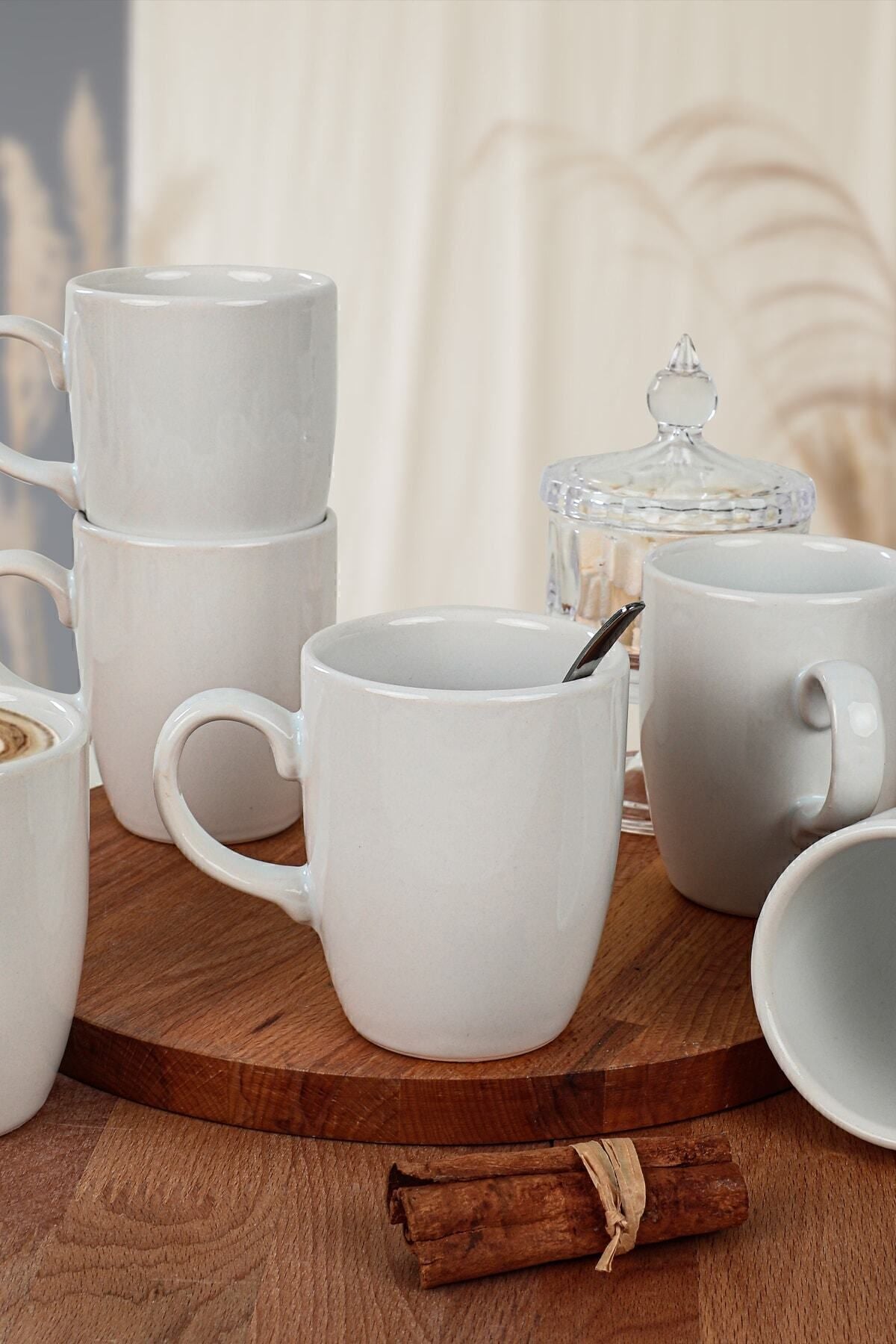 White Cloud Mug, 9 cm, 6 Pieces
