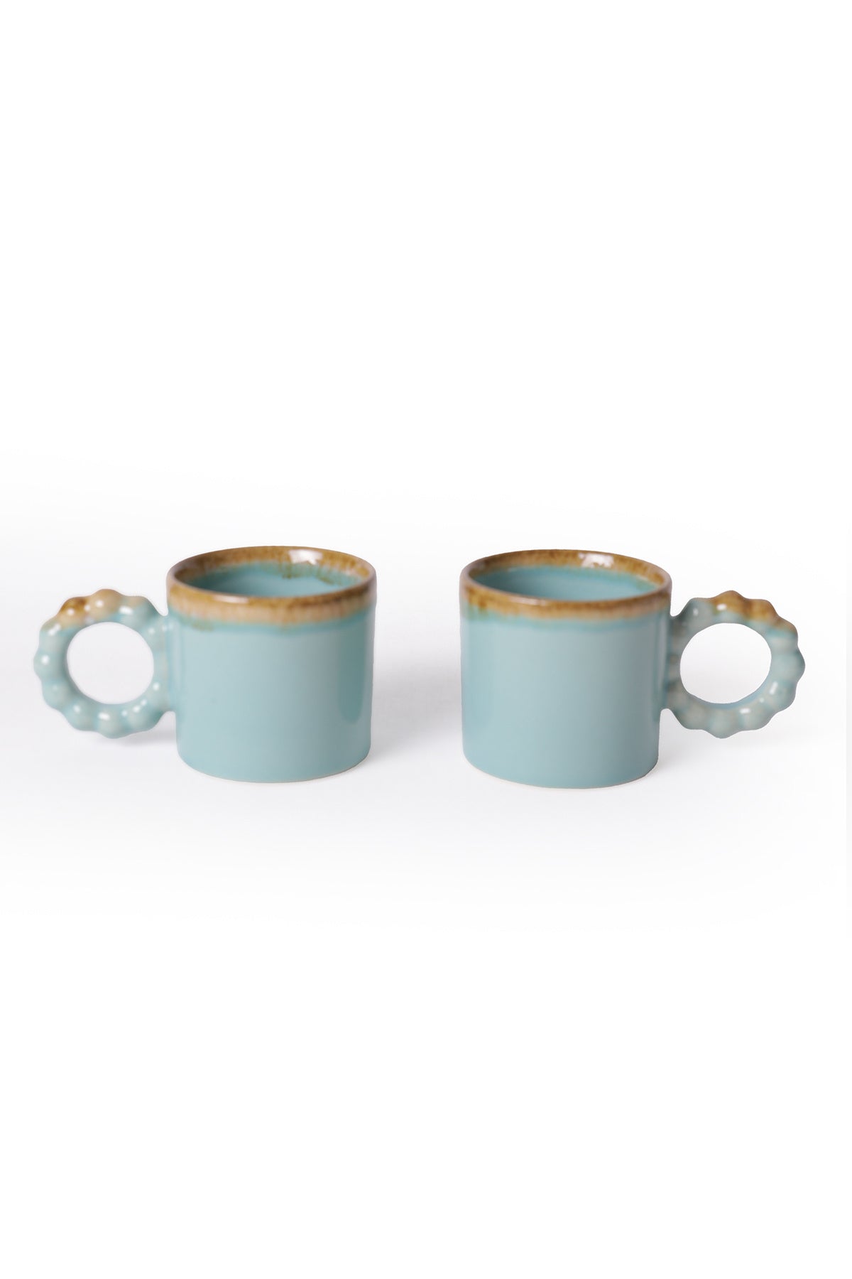 Shizen Turquoise Pearl Mug 8 cm 2 Pieces