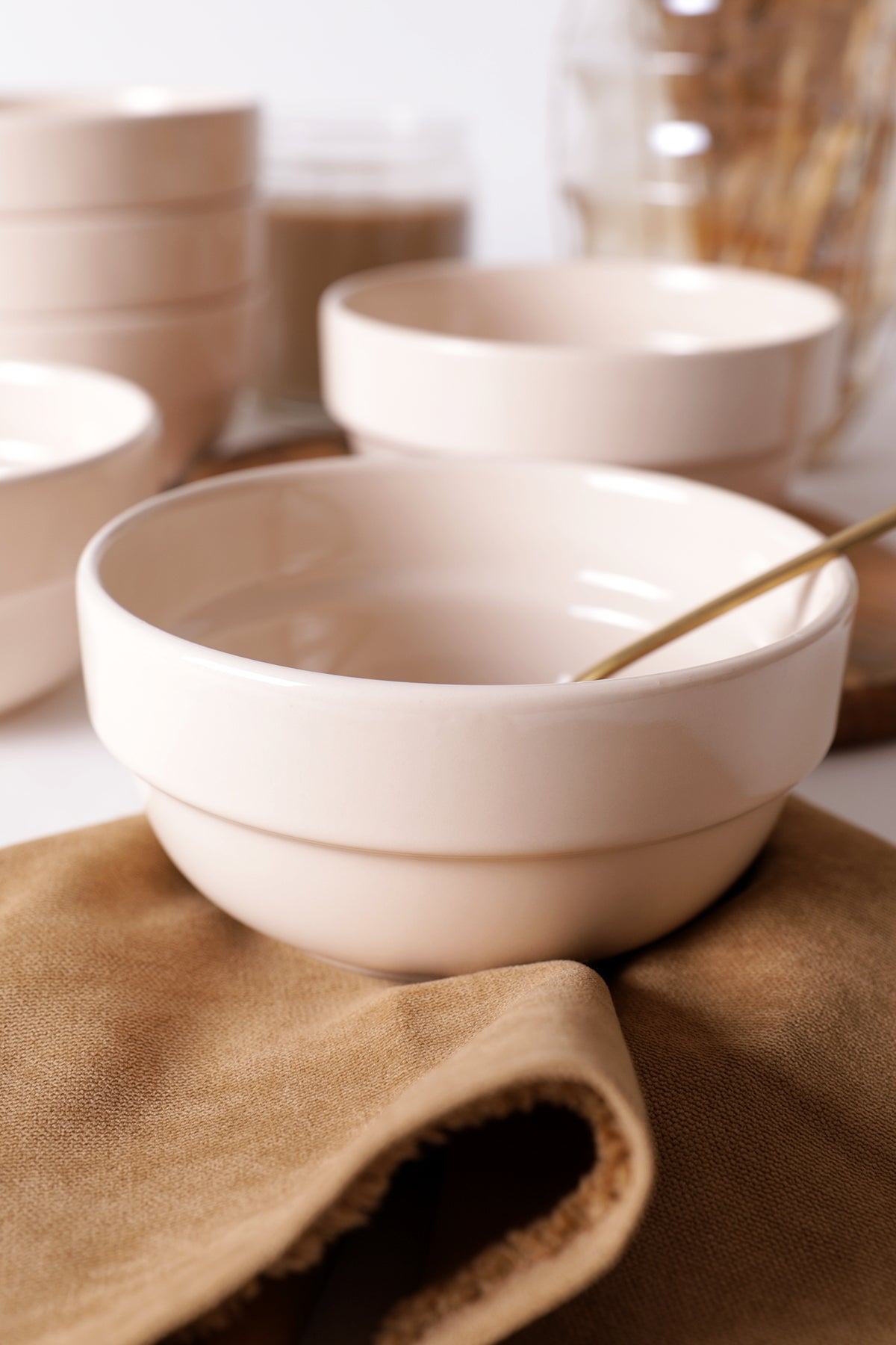 Cream Joker Bowl 14 cm 6 Pieces