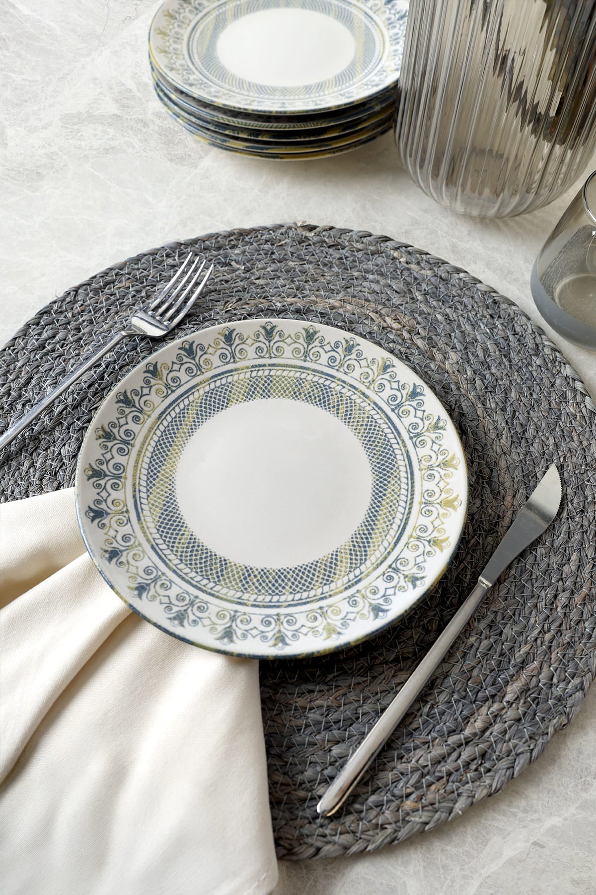 Professional Mirabella Aegean Dessert Plate 20 cm 6 Pieces