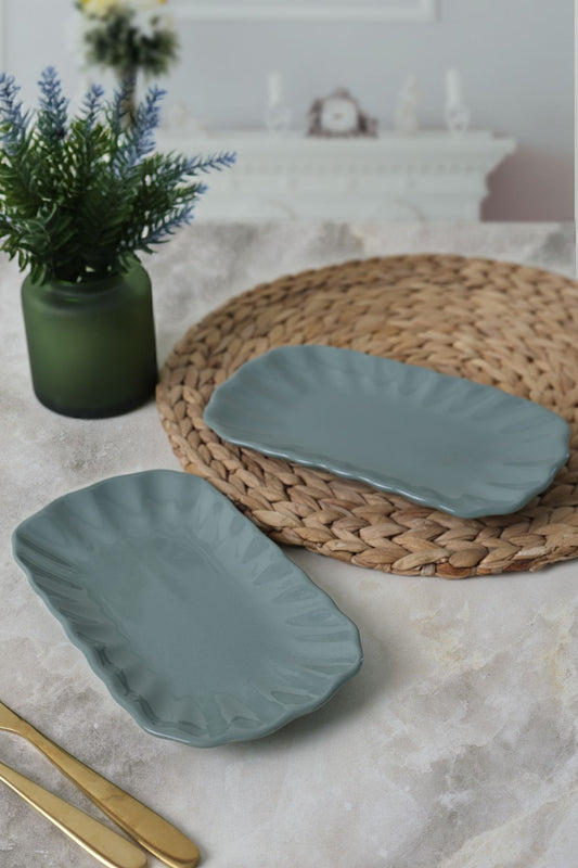 Green Sirius Boat Plate 23 cm 2 Pieces