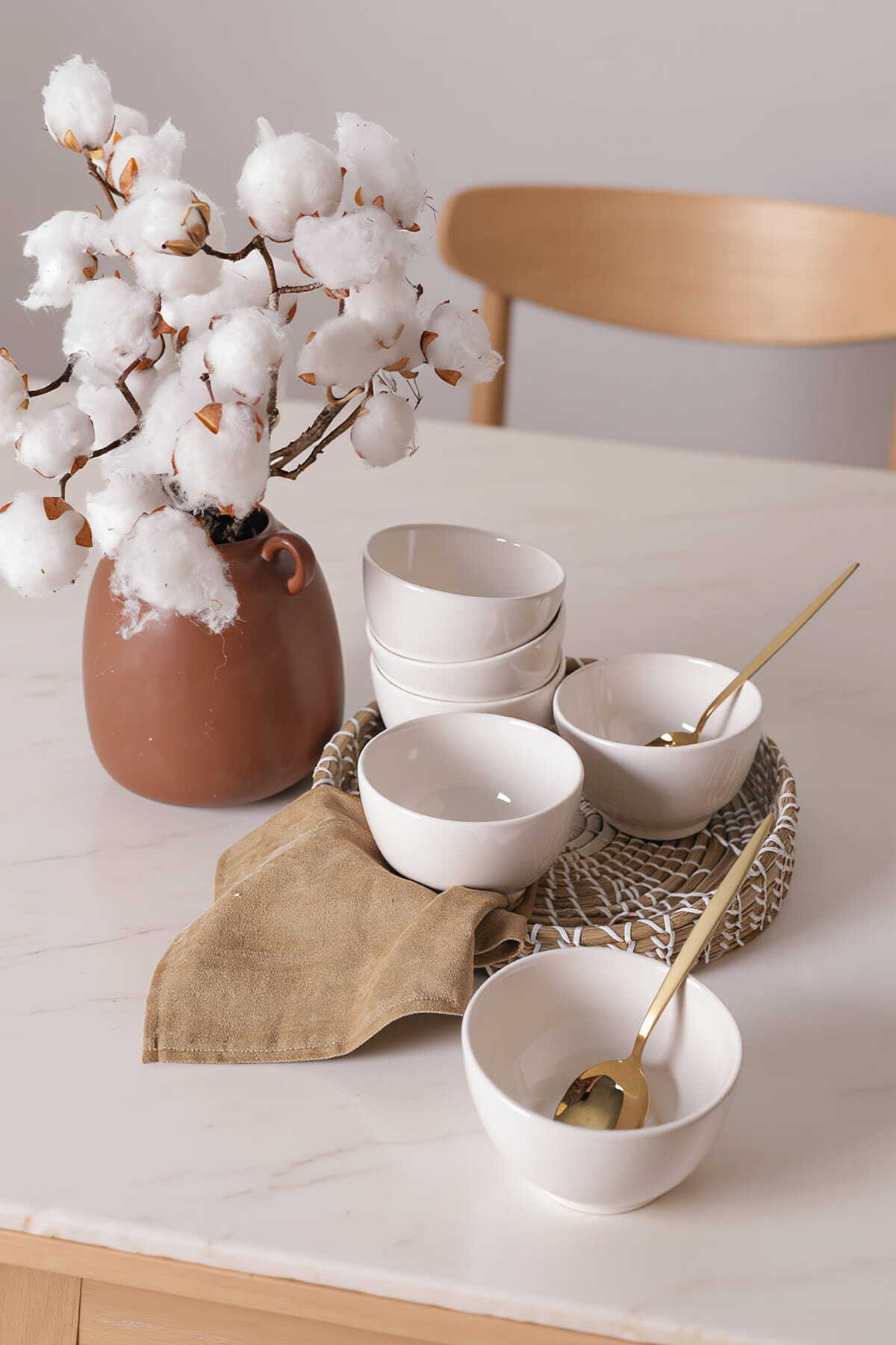 White Gamma Bowl 13 cm 6 Pieces