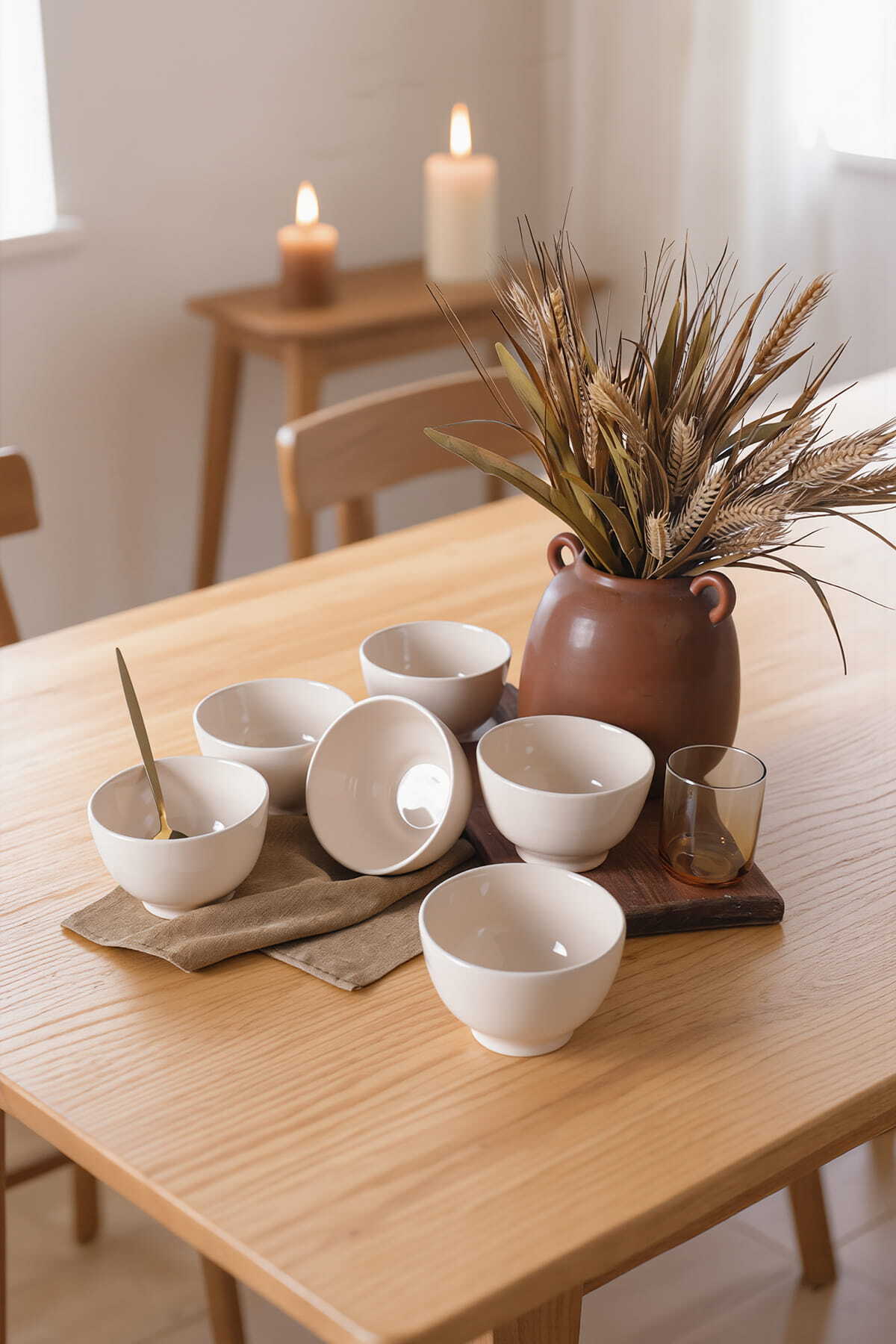 Cream Gamma Bowl 13 cm 6 Pieces