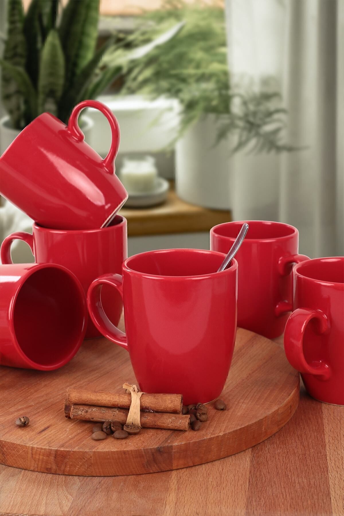 Flag Red Cloud Mug 9 cm 6 Pieces