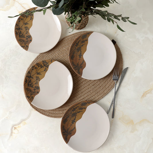 Terra Leaf Aegean Cake Plate 20 Cm 4 Pieces