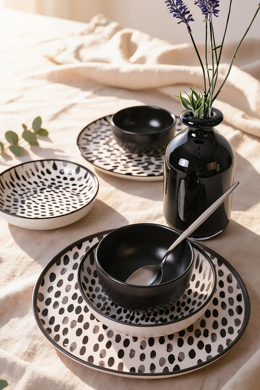 Shadow Nordic 6-Piece Dinner Set for 2 People