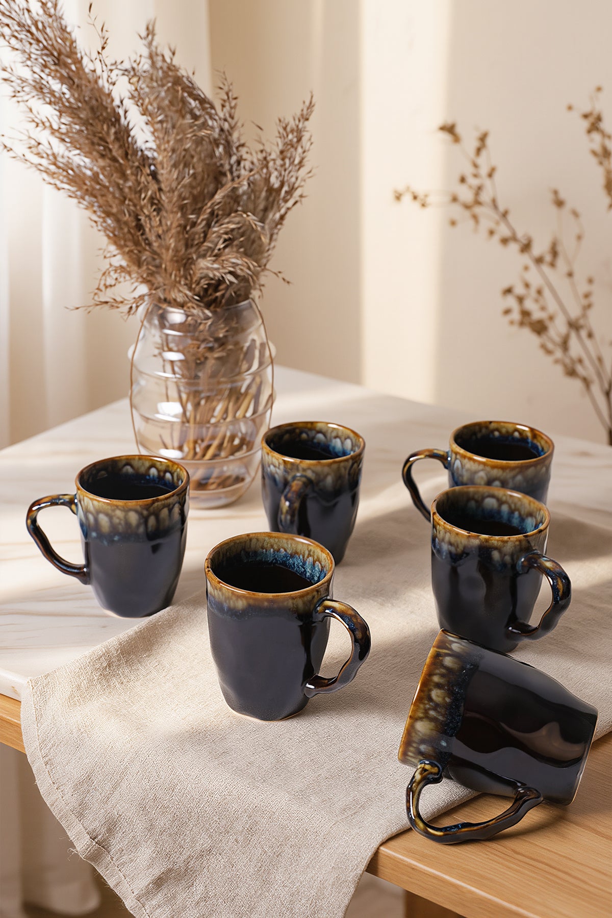 Shizen Black Organic Mug 10 cm 6 Pieces