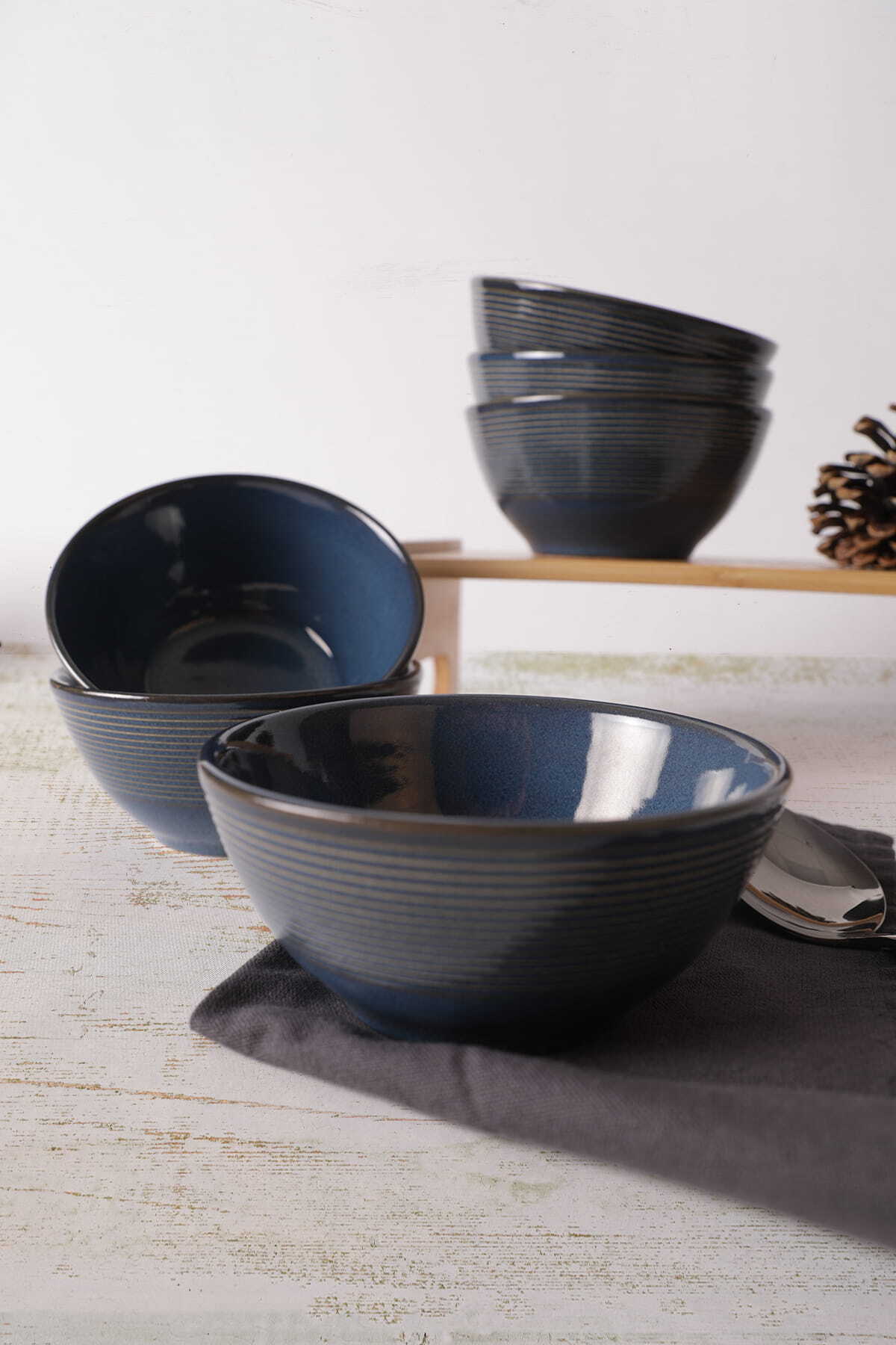 Lapis Spiral Bowl 12 cm 6 Pieces