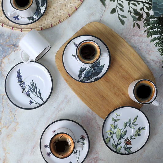 Flower Garden Nordic Coffee сет 12 парчиња 6 лице