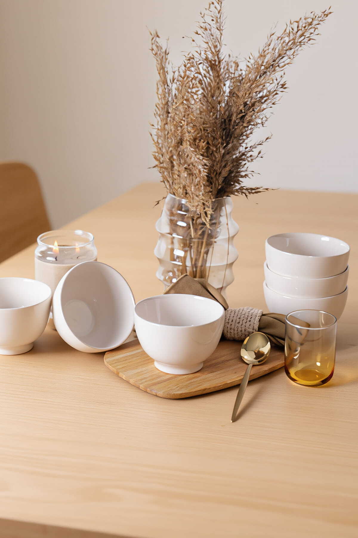 White Gamma Bowl 13 cm 6 Pieces