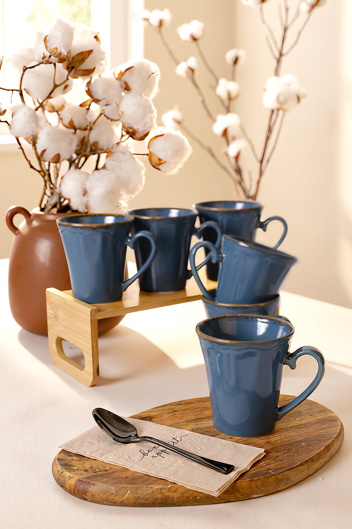 Sapphire Othello Cup, 9 cm, 6 Pieces