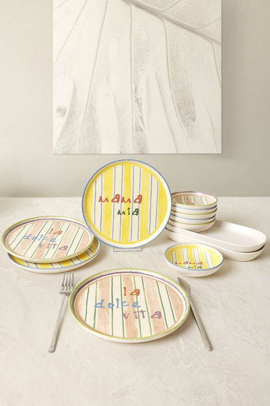 Mama Mia & La Dolce Vita Breakfast Set, 12 Pieces, for 4 People