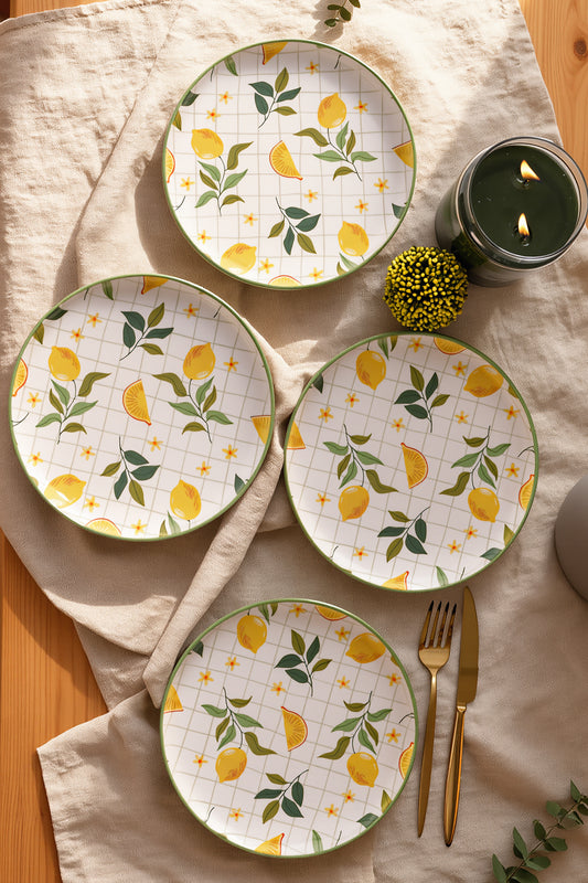 Lemon Nordic Plate 22 cm 4 Pieces