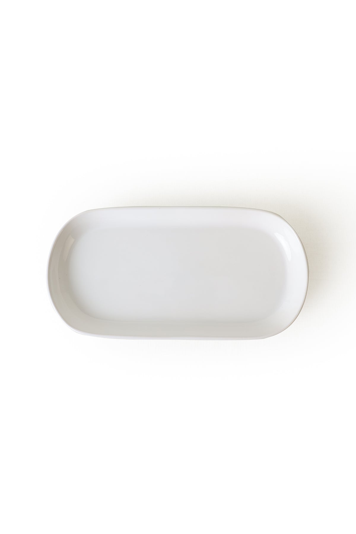 White Noyan Boat-Shaped Plate 28 cm 2 Pieces