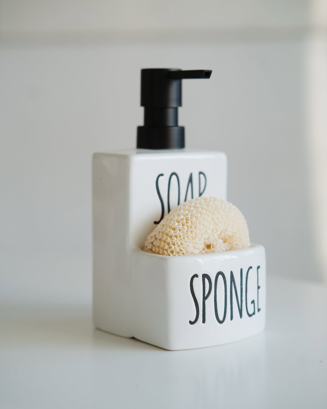 Ceramic liquid soap dispenser