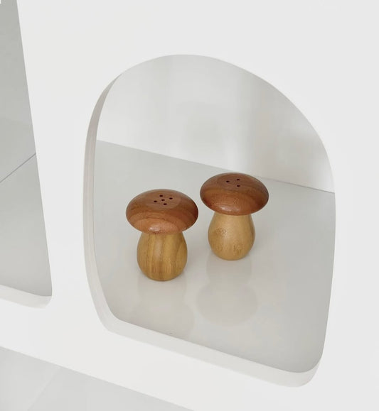 Mushroom Shaped Salt and Pepper Shakers