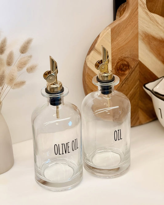 Crystal Oil Dispenser set of 2