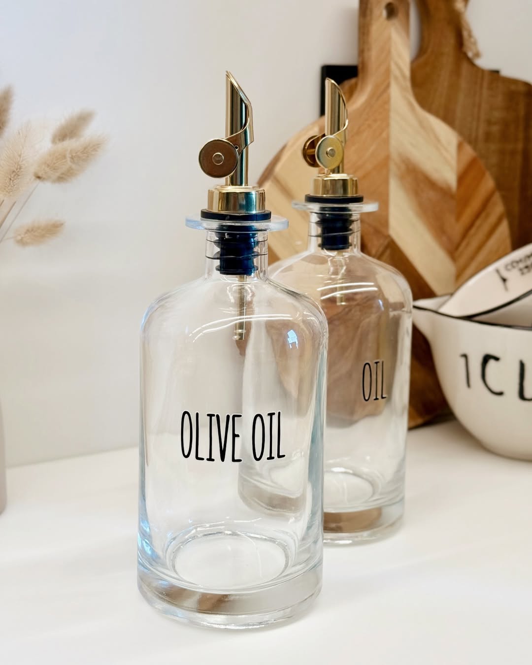 Crystal Oil Dispenser set of 2