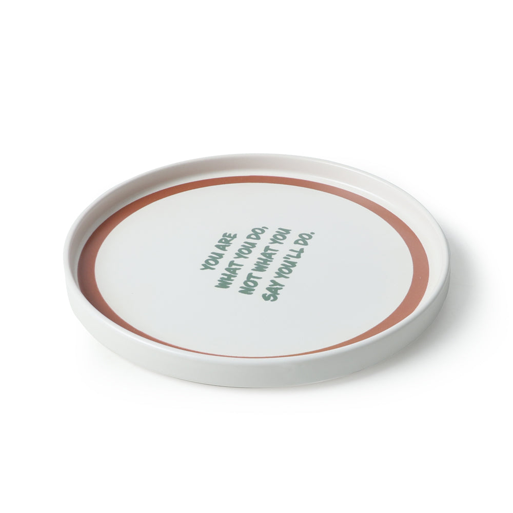 Motto Line Stackable Cake Plate 21 Cm 4 Pieces