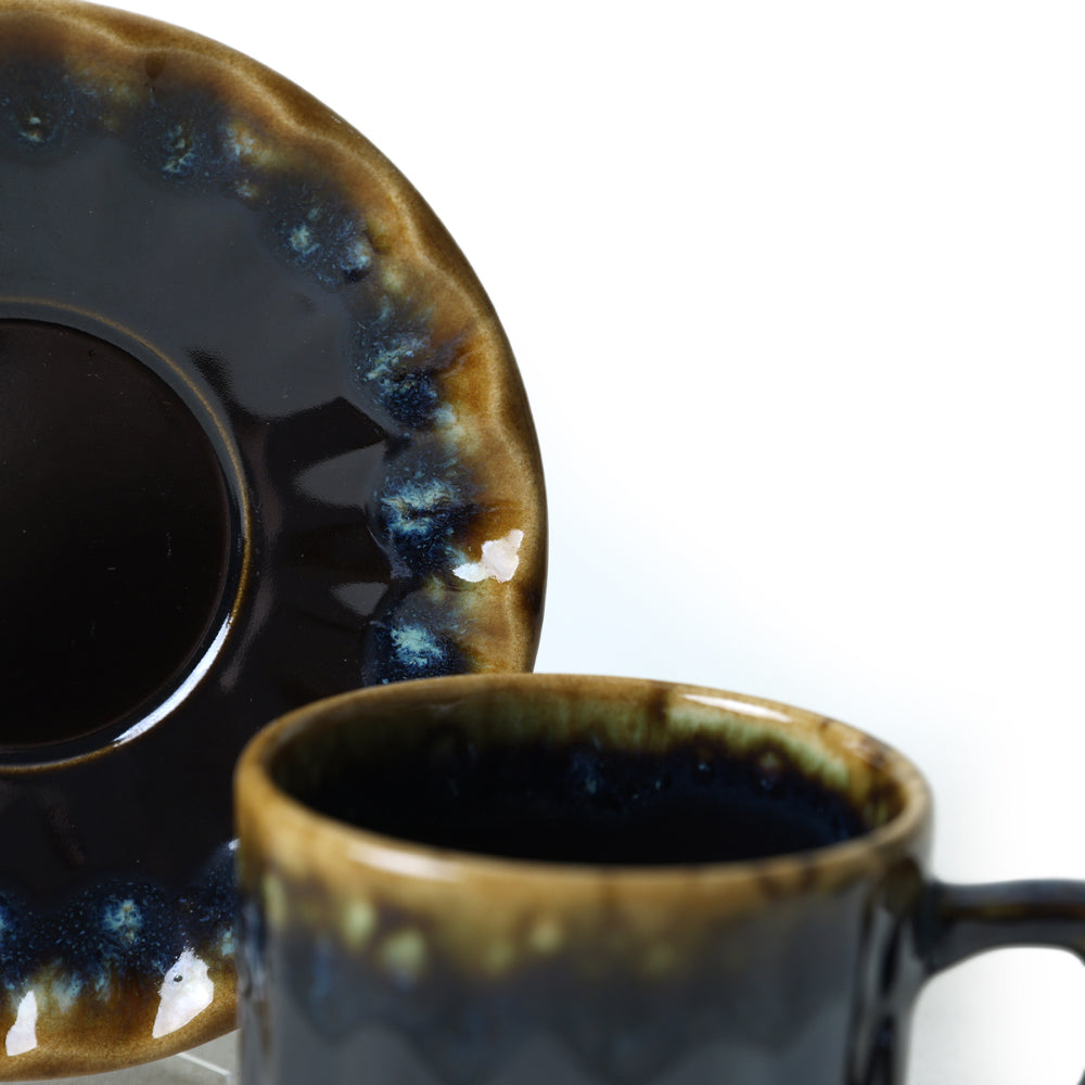 Shizen Black Sirius Tea Set 12 Pieces for 6 People