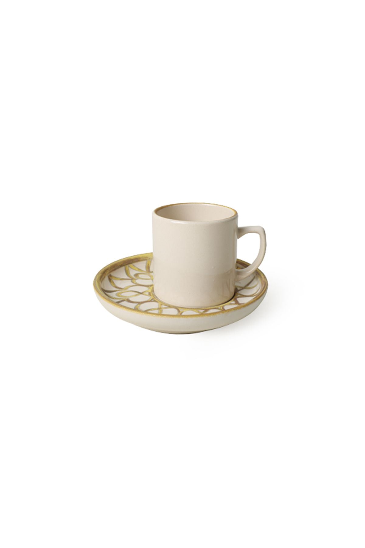 Worn Gold Nordic Coffee Set 12 Pieces for 6 People